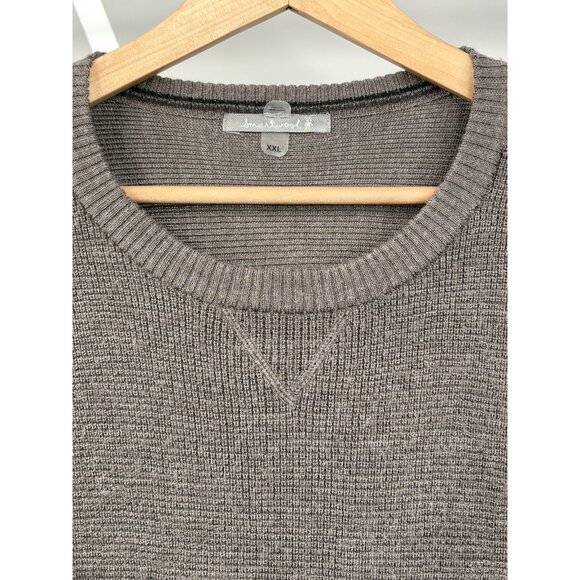 Smartwool Cheyenne Creek Crewneck Sweater Merino Wool Blend Taupe Men’s XXL - Picture 3 of 14
